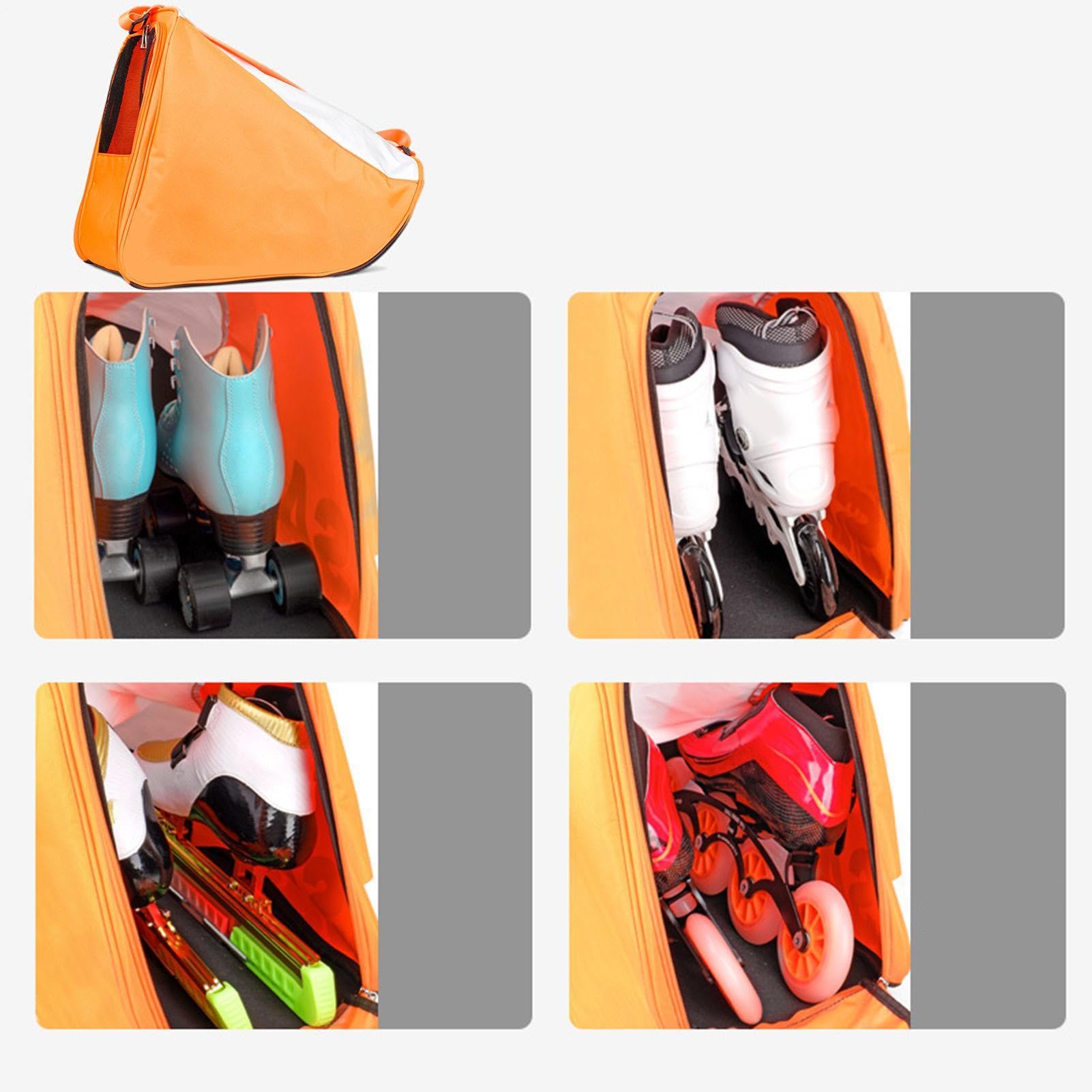 Zaino da skate Tracolla porta-pattini per sport | Borsa porta-pattini da esterno per Pattinaggio rotellistico, hockey, outdoor, palestra, viaggio, fitness, adulti e bambini