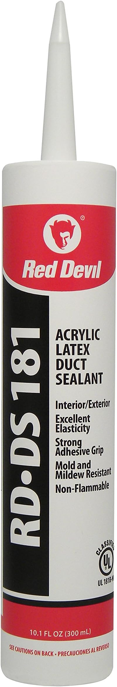 Red Devil 0846DS Acrylic Duct Sealant, 10.1 oz, Gray