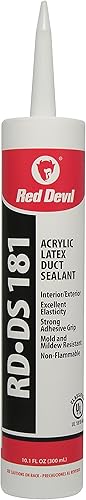 Red Devil 0846DS RD-DS 181 Sellador de conductos de látex acrílico, 10.1 onzas, gris, 1 paquete