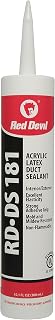 Red Devil 0846DS RD-DS 181 Acrylic Latex Duct Sealant, 10.1 oz, Gray, 1 Pack