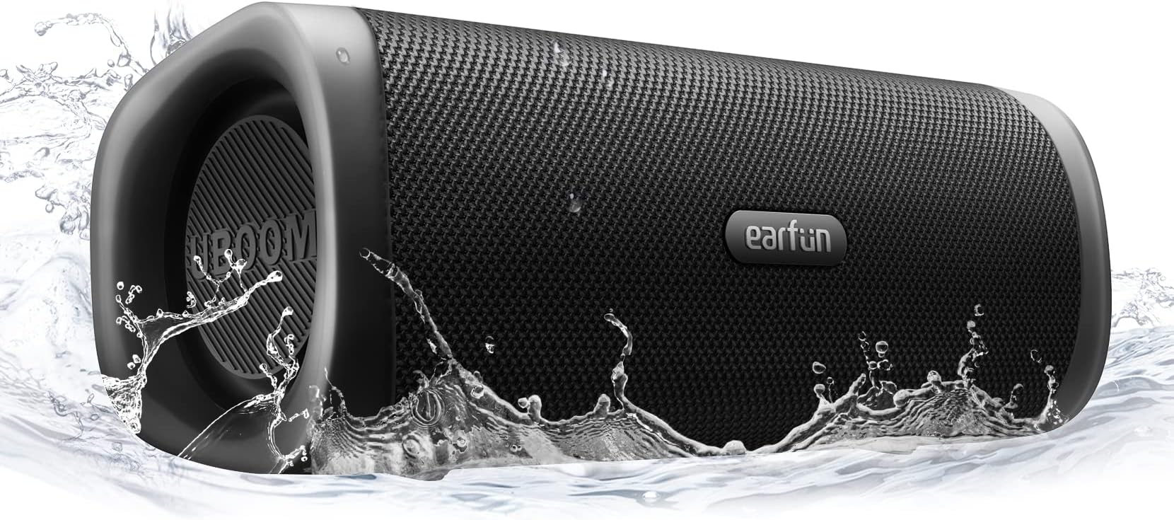 EarFun Bluetooth Speaker, UBOOM L Portable Speaker 28W Loud Stereo Sound, Rich Bass, IP67 Waterproof & Dustproof, Dual Pairing, Built-in Mic, Low Latency, Wireless Speaker for Party, Indoor & Outdoor