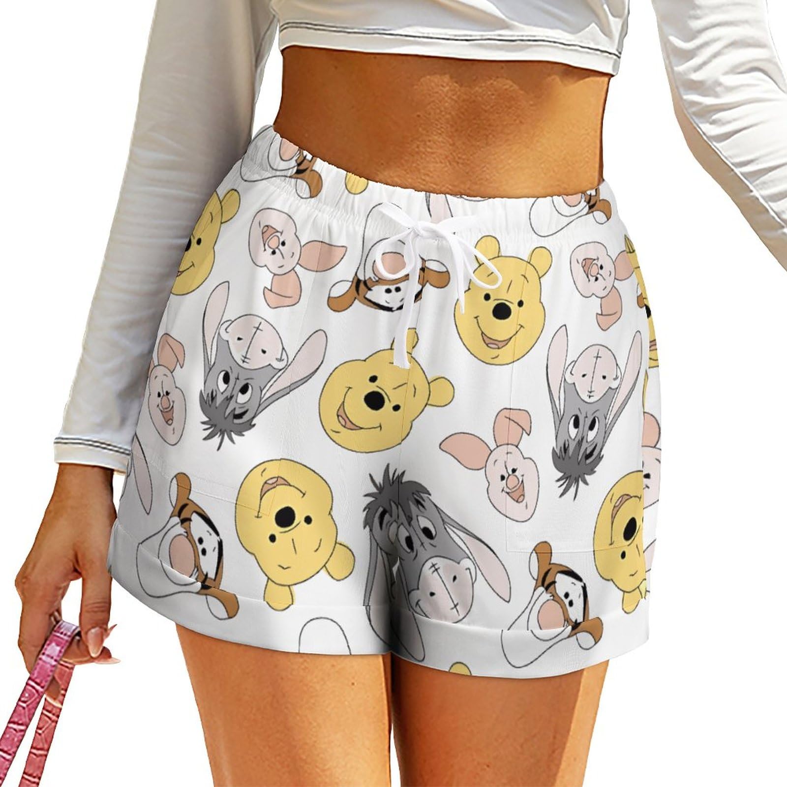 Amazon.co.jp: くまのプーさん ハーフパンツ レディース ショート