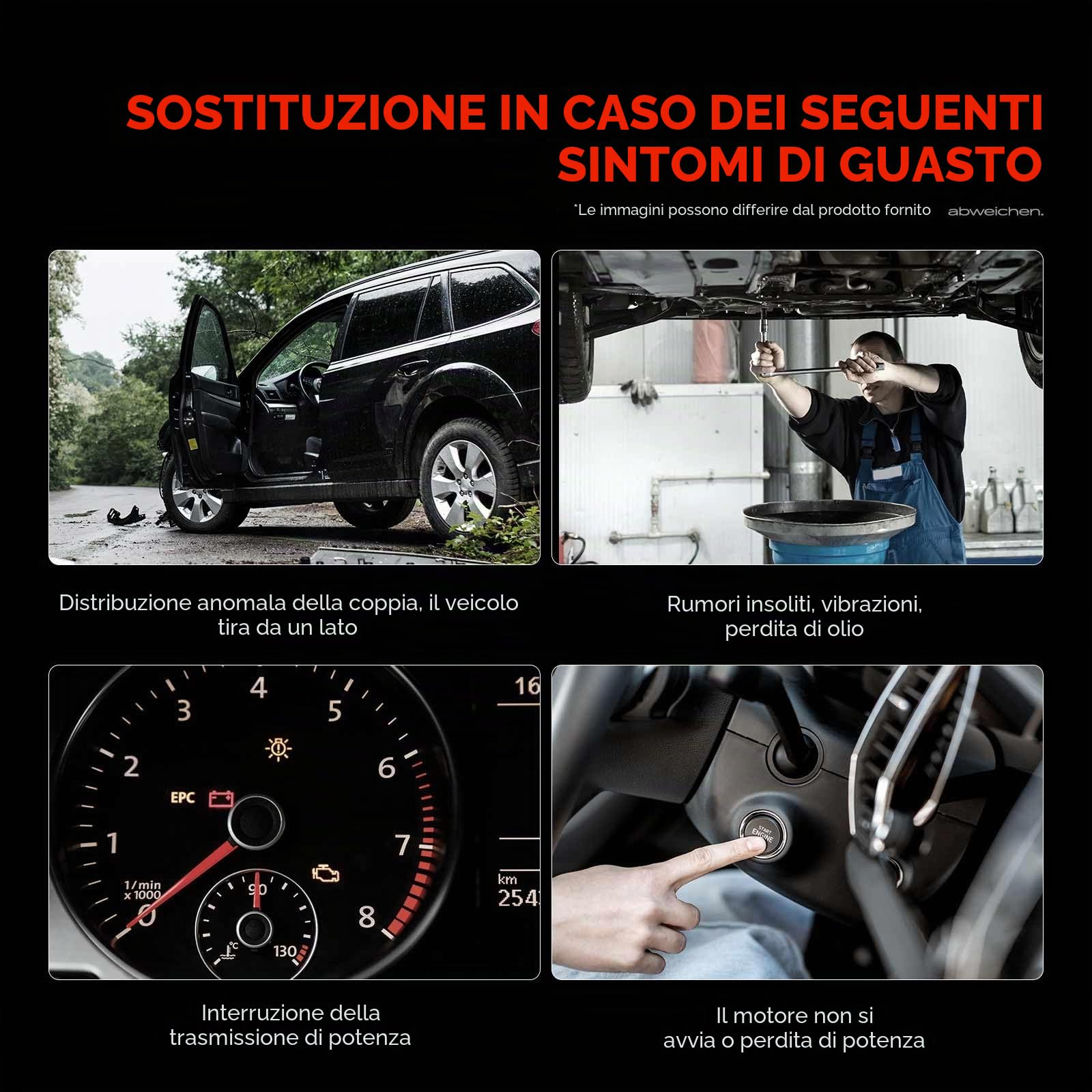 Frankberg Differenziale posteriore Motore Posteriore Compatibile con Grand Cherokee IV WK WK2 3.0 CRD V6 4x4 3.6 V6 4x4 3.6 V6 FlexFuel 4x4 5.7 V8 4x4 6.4 SRT8 4x4 2010-2025 600-828,68084266AB