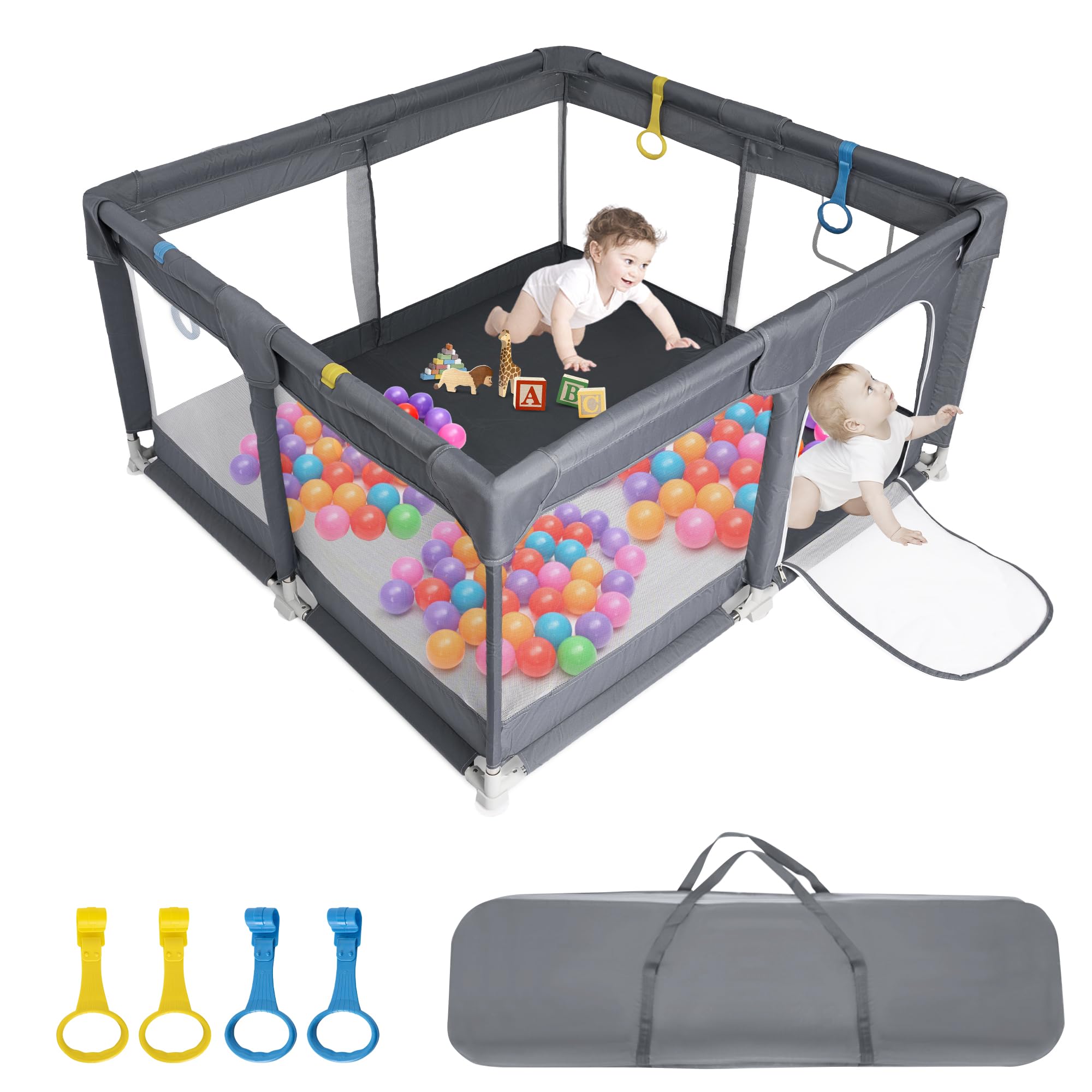 Amazon.co.jp: BQKOZFIN ベビーサークル 120x120x66cm 正方形