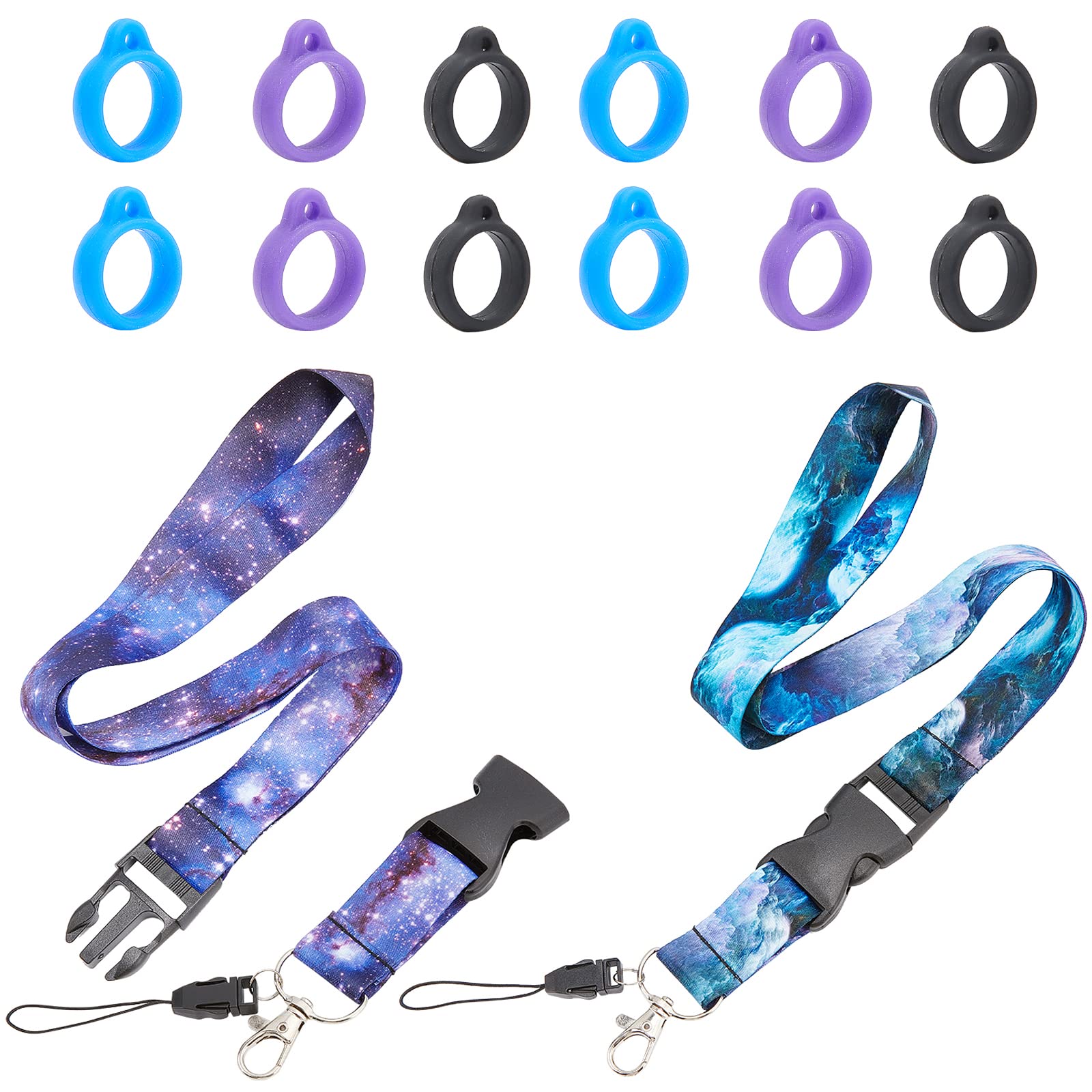2 Lanières Paracorde Résistantes – Porte-clés, Sifflet, Badge – Outdoor