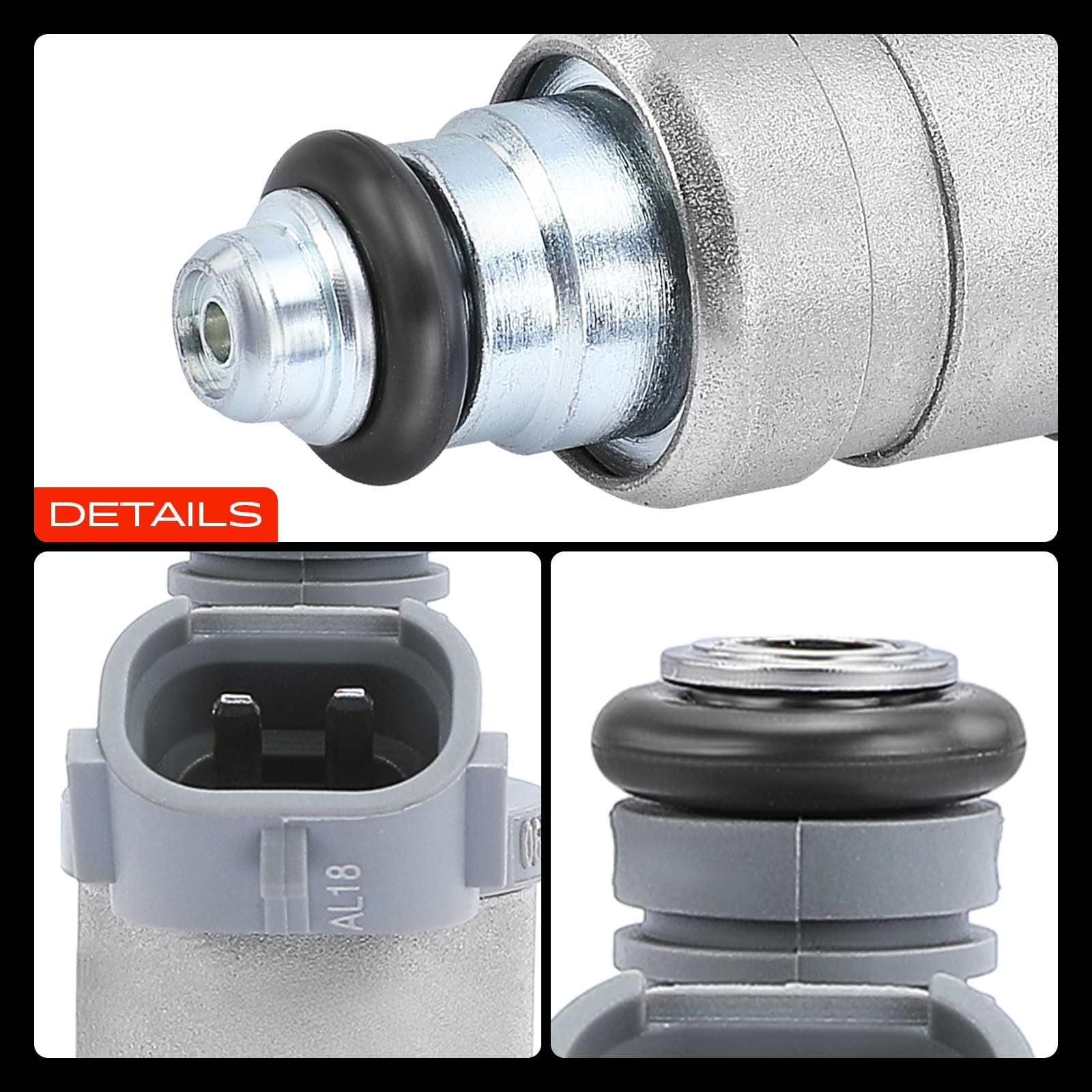 Frankberg 4 x iniettori per iniettori compatibili con A3 8P1 1.6L 2003-2012 Golf V 1K1 1.6L 2004-2008 .a.s 3C2 1.6L 2005-2010 Replace# 06A90606031CT