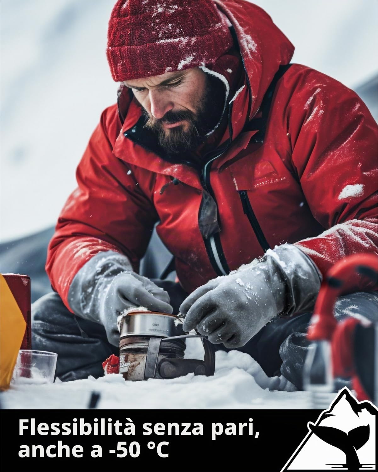 toolant Balaena - Guanti invernali impermeabili, per attività leggere e avventure all'aperto, escursionismo, campeggio, lavaggio