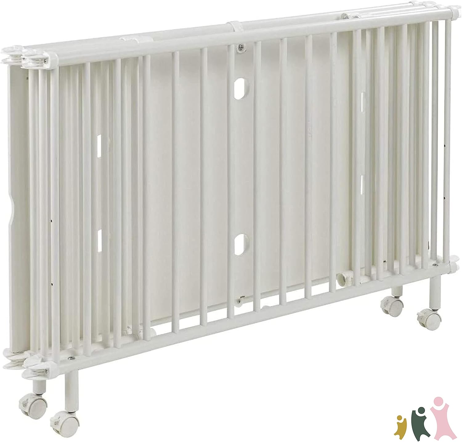 Geuther Folding Wooden Cot Mayla (60 x 120 cm, White) BigaMart