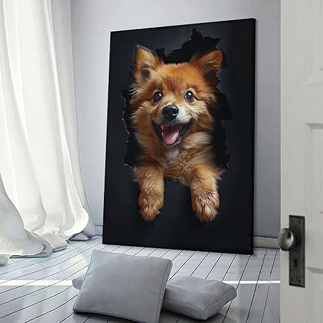 Hobngmuc Décorations Murales Animaux Réalistes,Ornement Animal En Acrylique 2D - Décoration Festive Portable Pour Maison Cadeaux Famille Et Amis