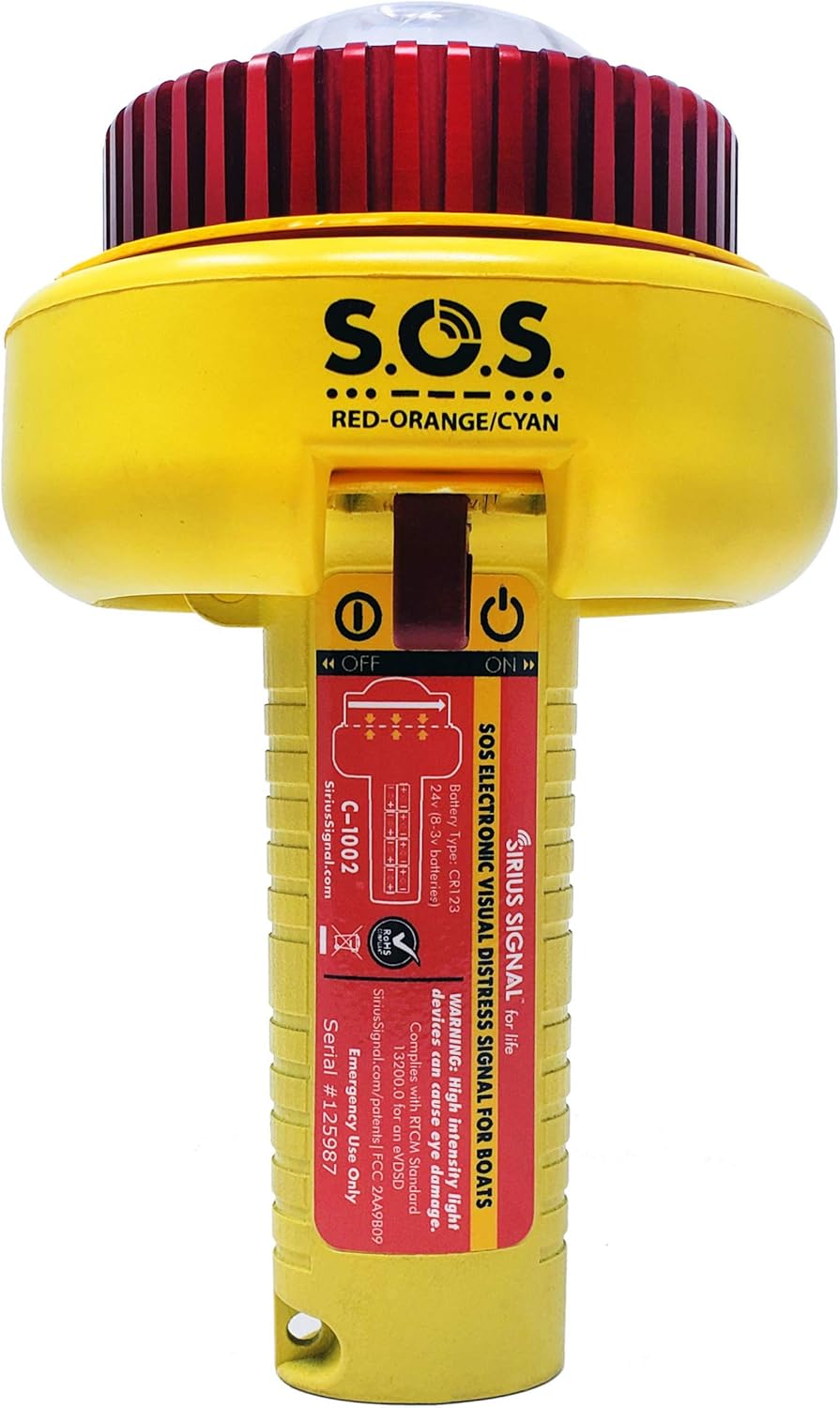 Buy Sirius Signal Sos Led Electronic Visual Distress Signal With Daytime Distress Flag And Whistle Cg Approved Online In Indonesia B084t76stl