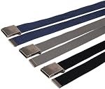 Levi's mens Cut to Fit 3 Pack Web Belt With BuckleBelt