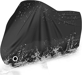 LIHAO バイクカバー 大型 防水 耐熱 紫外線防止 通気 盗難防止 携帯便利 収納バッグ付き スクーター カバー