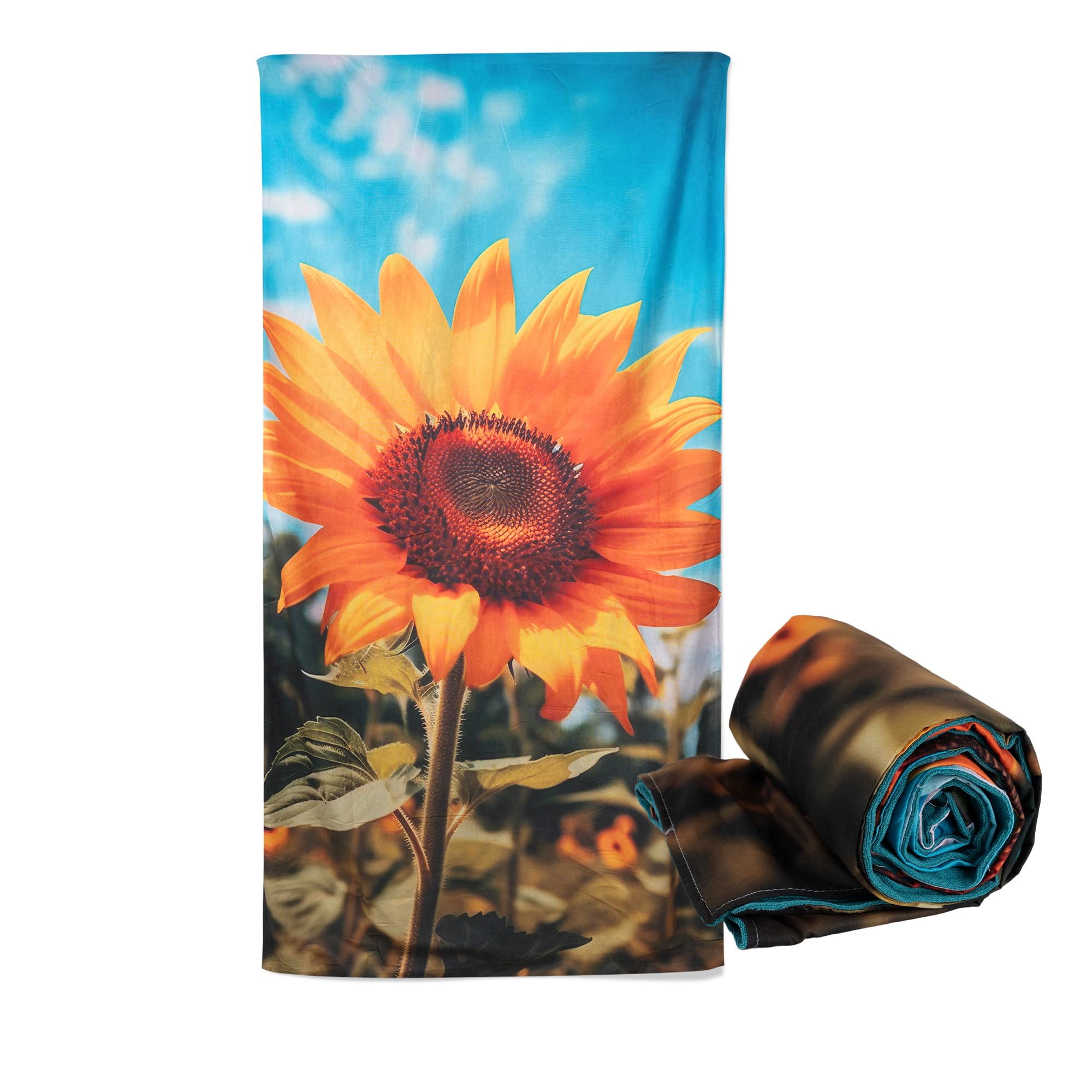 BESCH Toalla Pareo de Playa Microfibra Doble Capa Ultrasuave 90x170cm Secado Rápido Antiarena, Ligera Portátil Multiuso - Fouta Playa Absorbente Grande