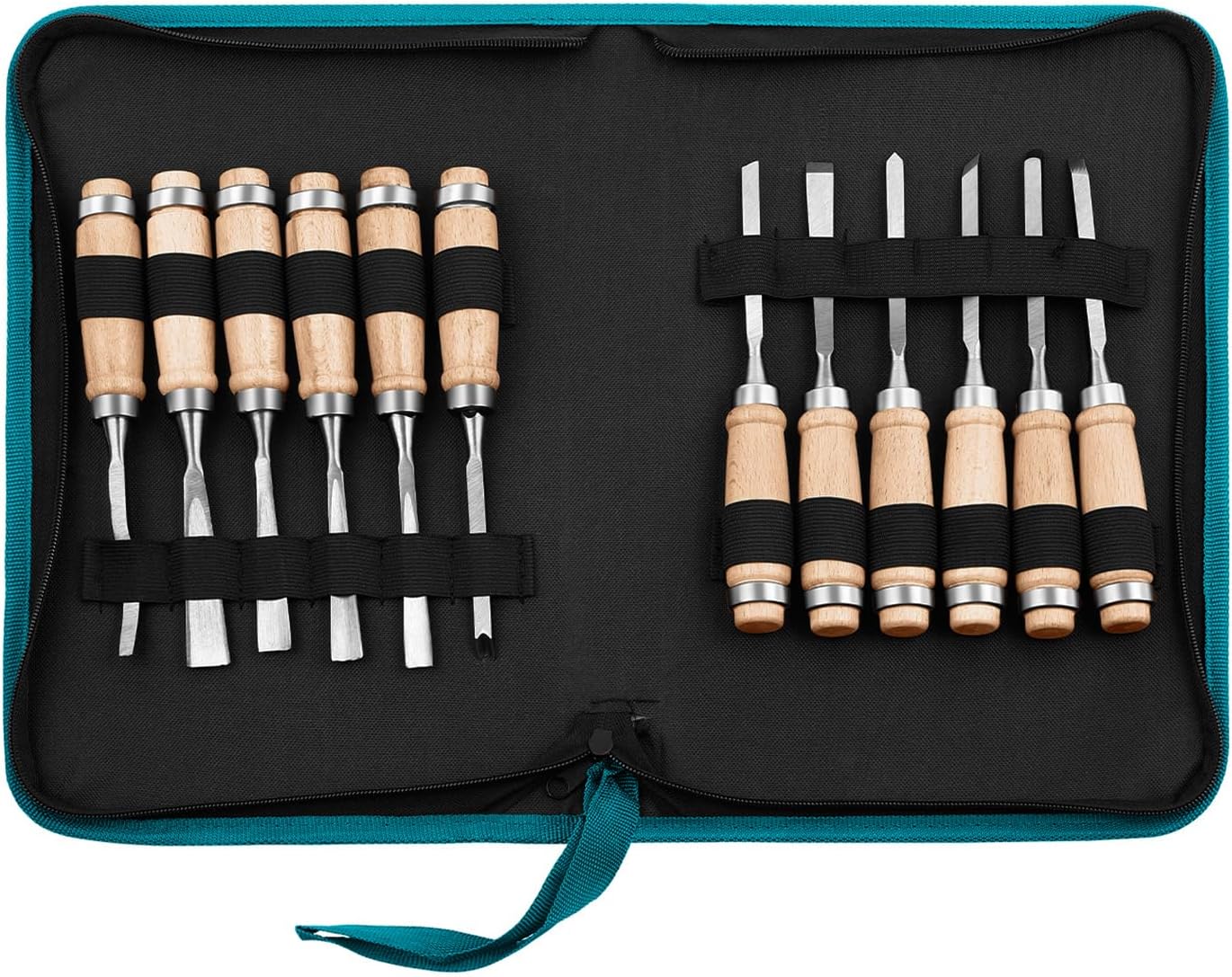 Wood Carving Kit With Case Monkey King 12-Piece Wood Carving Chisel Set ...