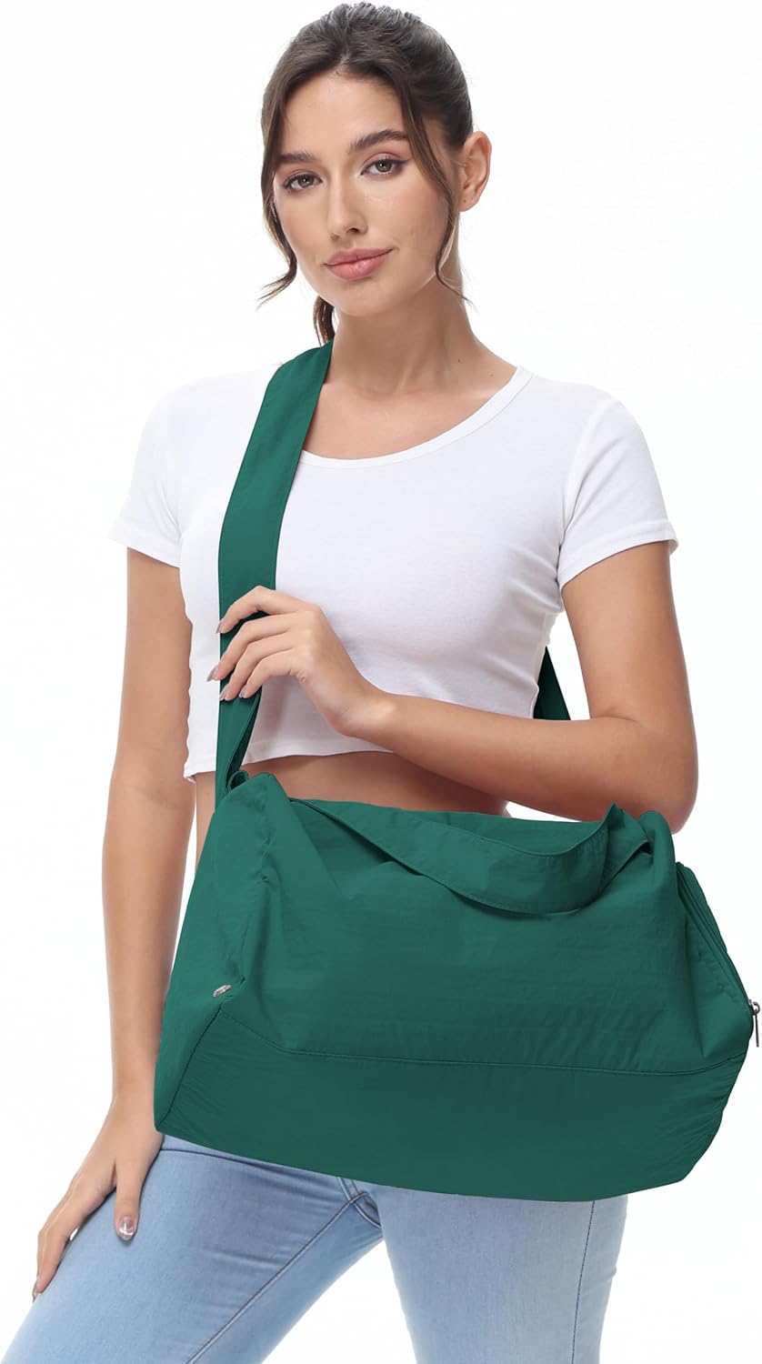 Small Gym Bag for Women with Shoes Compartment, Stylish Duffle Travel Bag for Plane, Lightweight Duffle Bag for Women & Men, Sport Gym Tote Bag with Wet Pocket for Yoga, Pilates, Swimming - Image 5