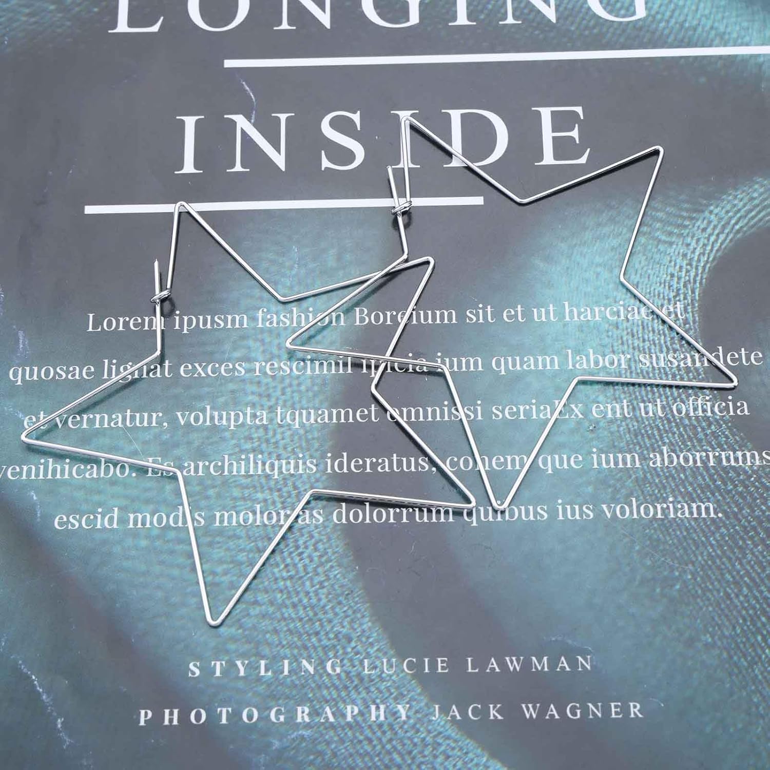 Vintage Exaggerated Star Dangle Earrings Large Hollow Star Drop Earrings Gold Big Star Hoop Earrings Bohemia Star Earrings Jewelry for Women - Image 4