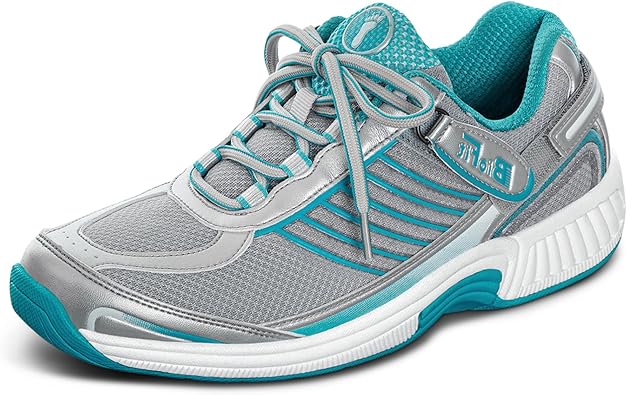 Orthofeet Womens Orthopedic Verve Adjustable Tie-Less Walking Sneaker