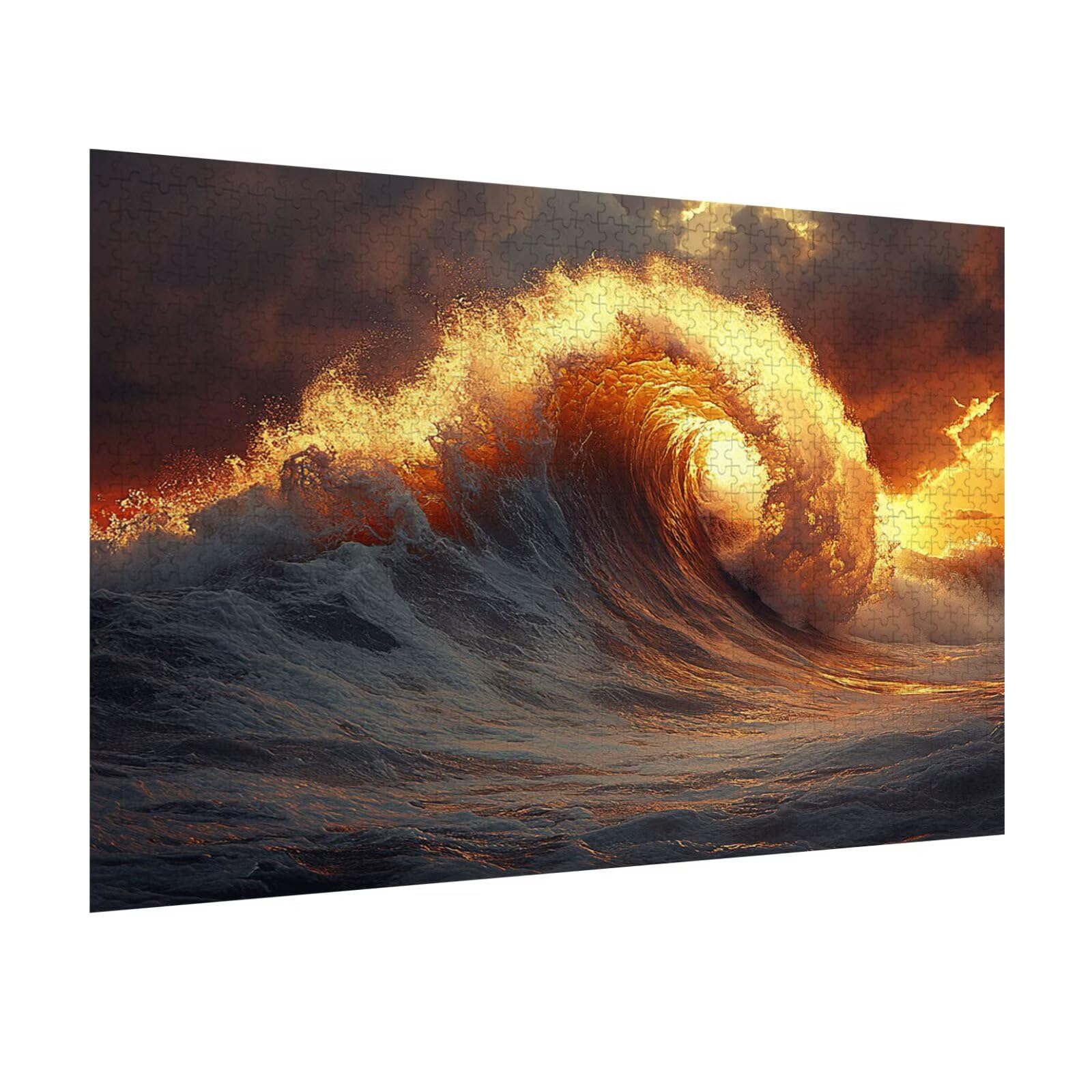 Puzzle 1500 Sztuk Fale Trudne Drewniane Puzzle n-224