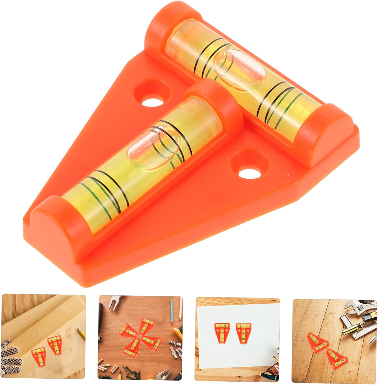 4pcs Automotive Bubble Level Leveling Tool T-Shaped Mini Level Portable Measuring Device