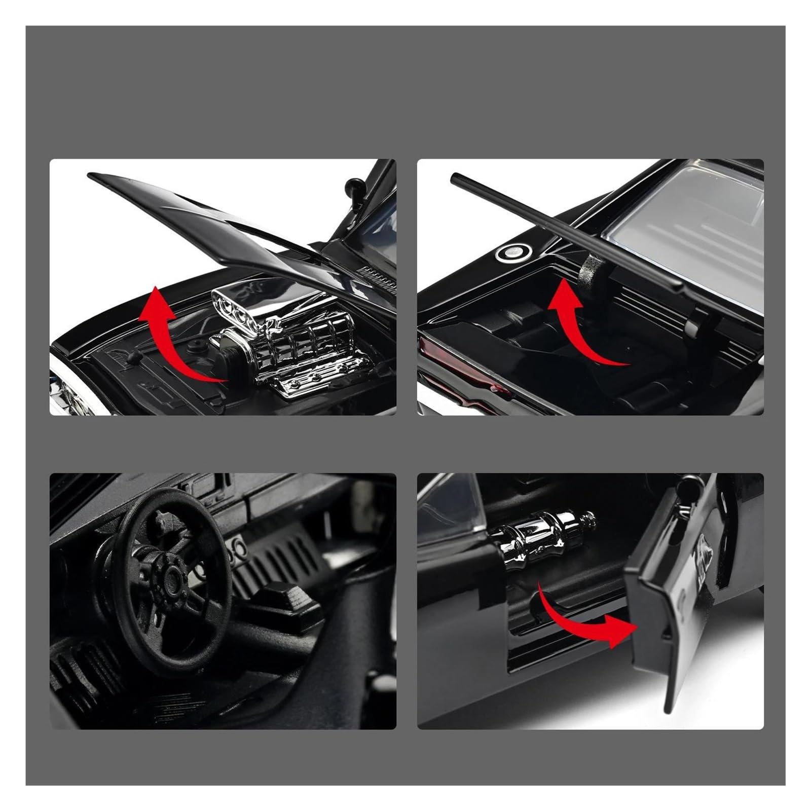 Modellino Diecast Modellismo da Collezione Auto Per Dodge Per Charger 1970 Modellino Auto