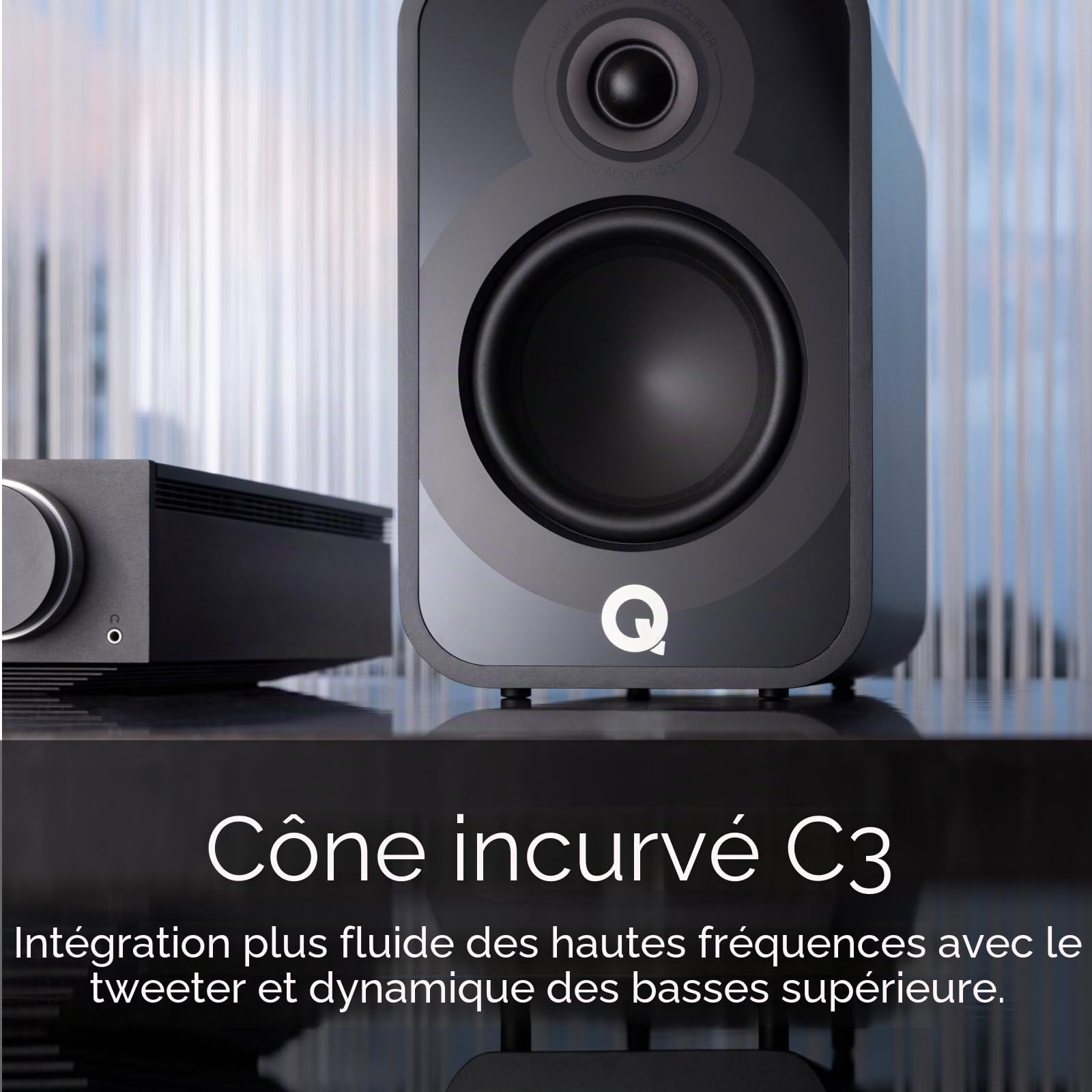 Q Acoustics 5020 Chêne clair - Enceinte Bibliothèque (la paire)