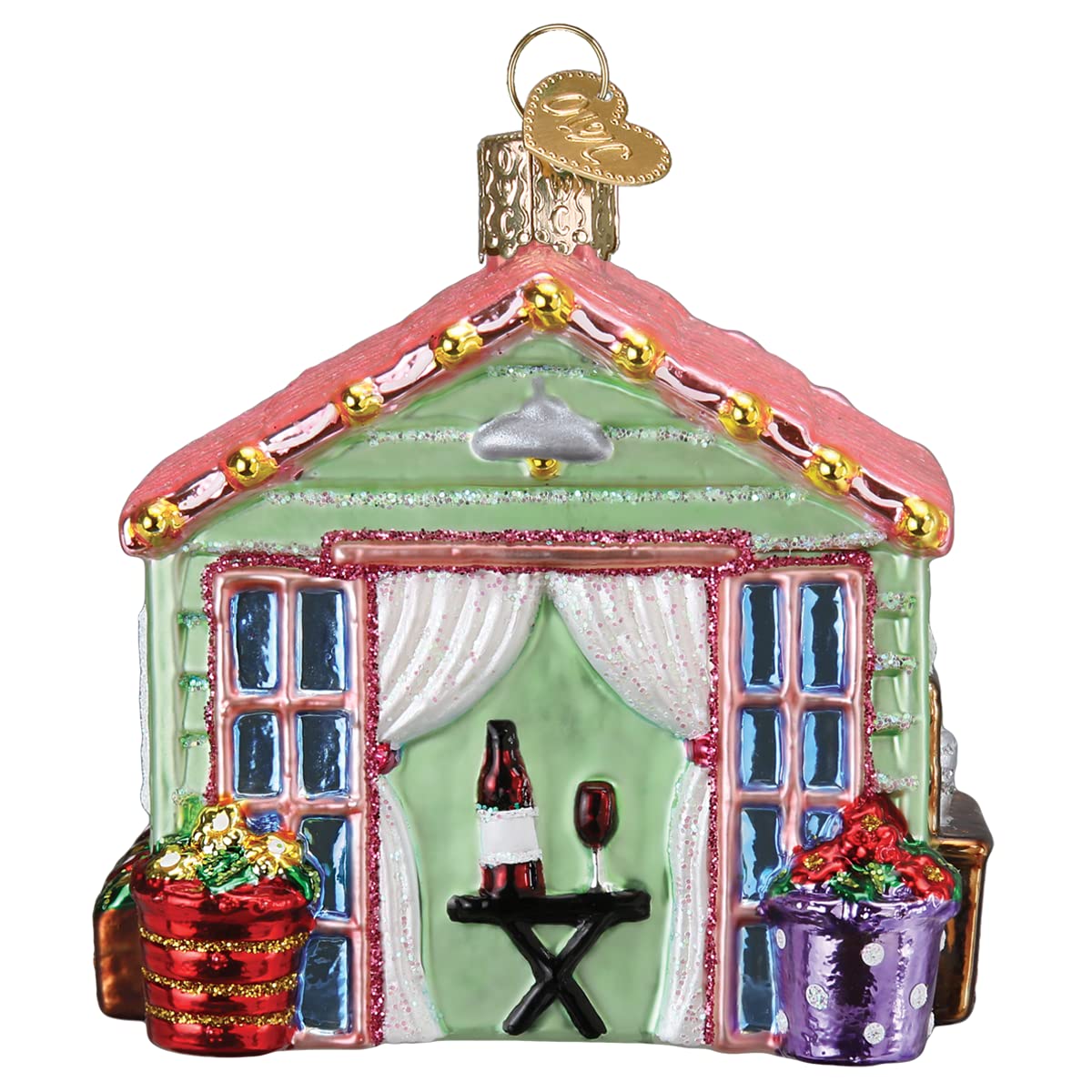 Old World Christmas She Shed Glass Blown Ornament for Christmas Tree
