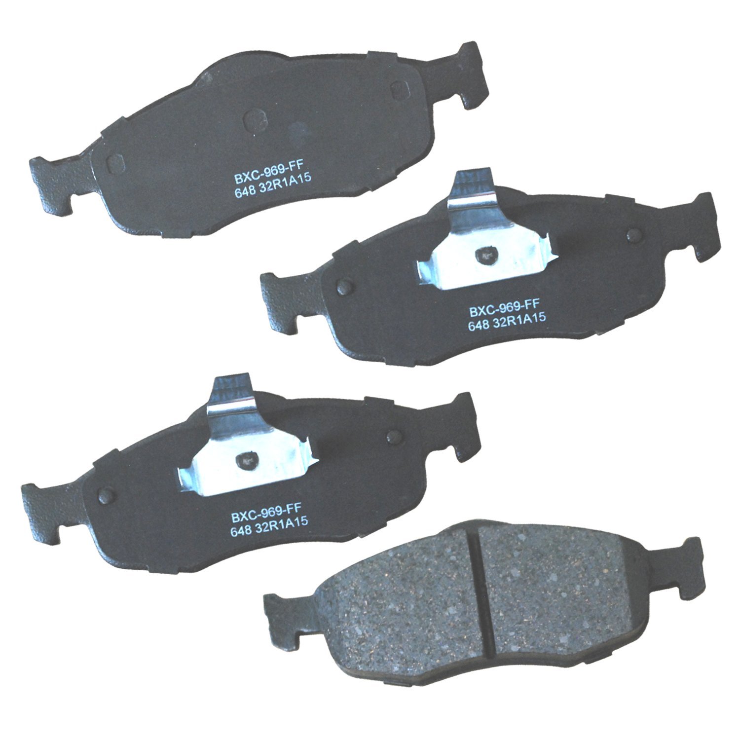 Bendix Premium SBC648 Ceramic Front Brake Pads for Ford Contour 2000-1995, Mystique 1998-1995, Mercury Cougar 2002-1999, Mystique 2000-1995