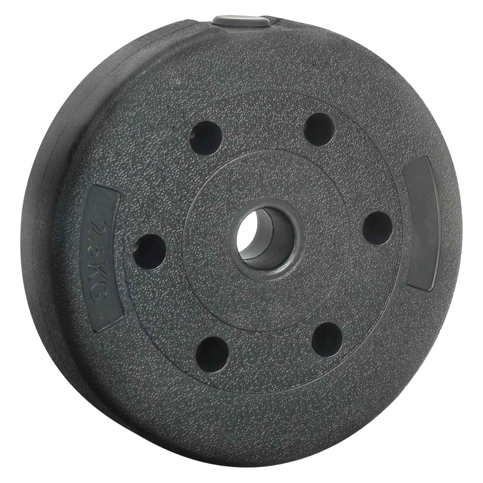 Juego de 4 discos de peso de 10 kg, cemento negro, arena de hierro con mango antideslizante para mancuernas, mancuernas, entrenamiento de fuerza, desarrollo muscular en casa y gimnasio