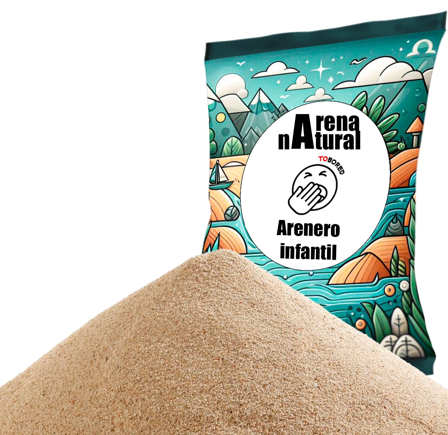 Saco de Arena 30kg. Es Arena de Playa Muy Fina 100% Natural 0,1-0,8 mm Arenero Infantil, Belenes, Arenero Niños...