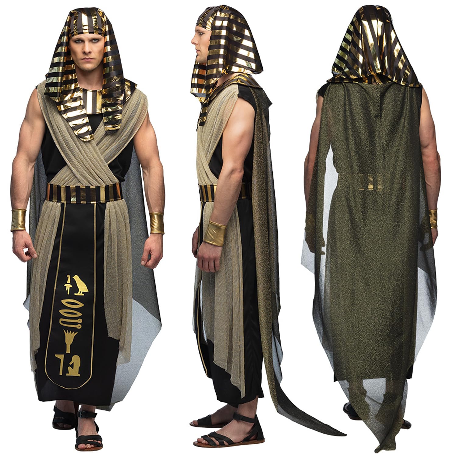 Boland - Kostüm Pharao Anubis für Erwachsene, Verkleidung für Karneval, Mottoparty und Cosplay, Faschingskostüme Herren