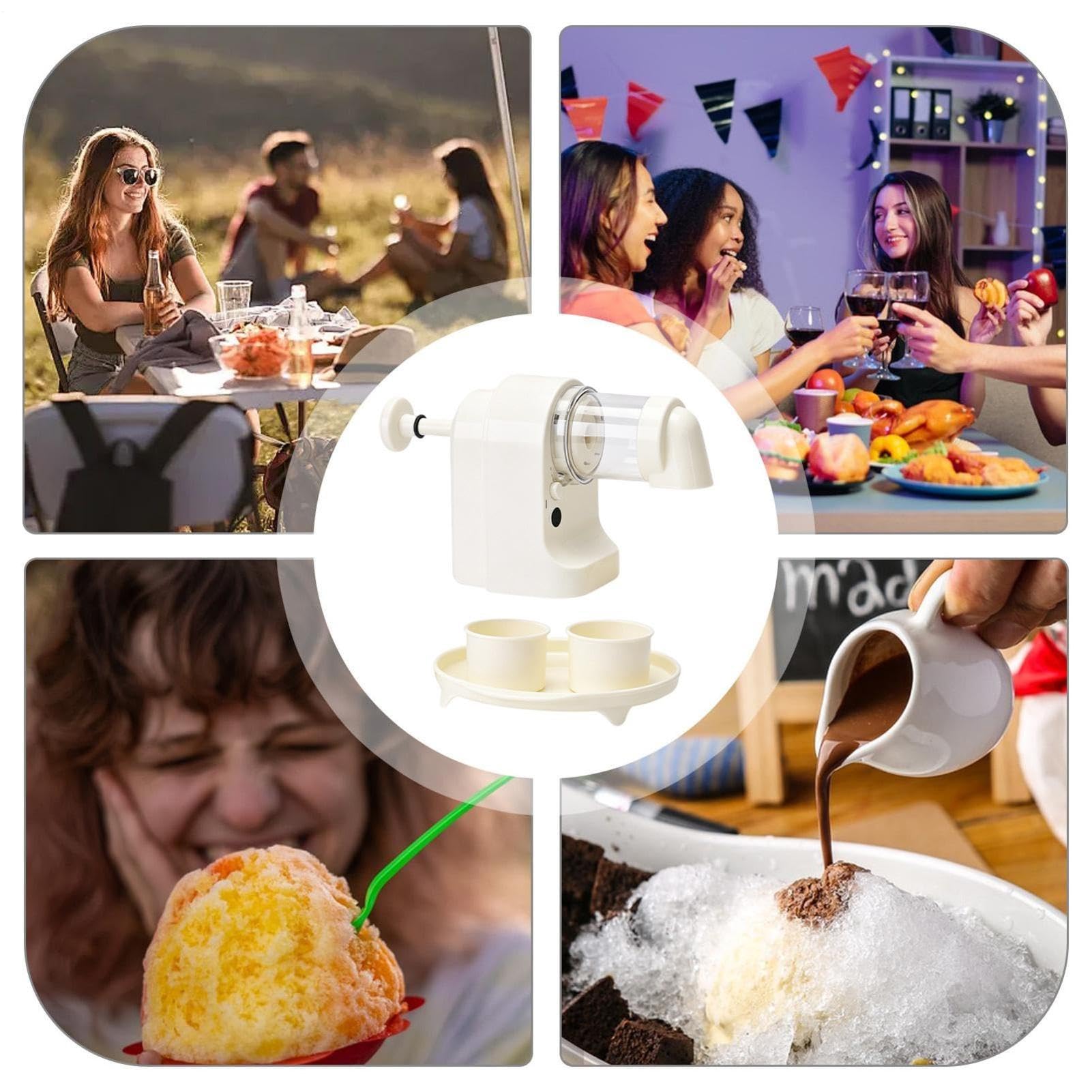 Máquina De Hielo Raspado Picadora USB Recargable Portátil Rápida