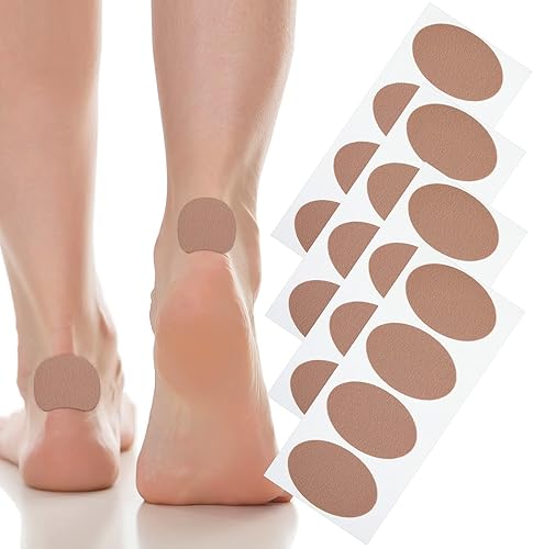 Almohadillas ovaladas, cintas adhesivas, parches de punto, prevención de fricción para talón y dedos para botas, senderismo, zapatos inadecuados