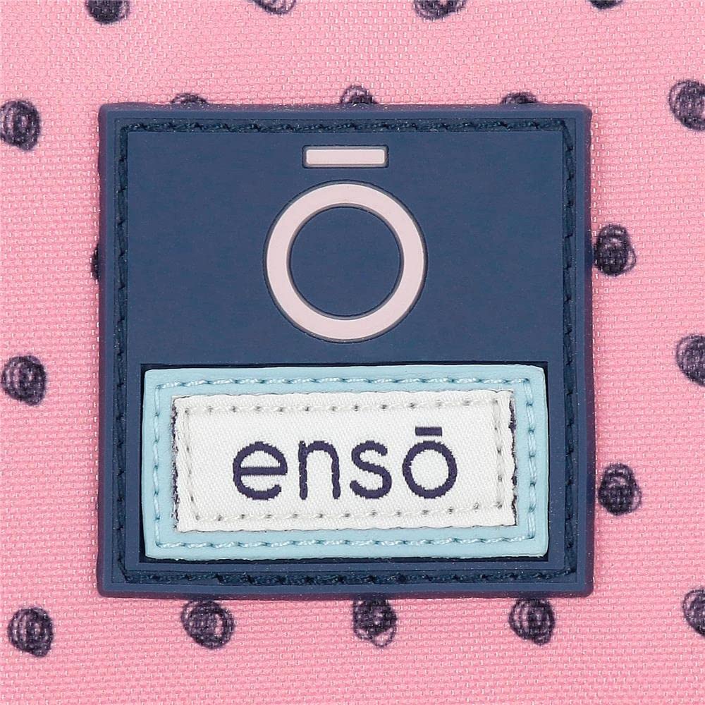 Enso Bonjour Mochila Preescolar con Carro Rosa 23x28x10 cms Poliéster 6,44L