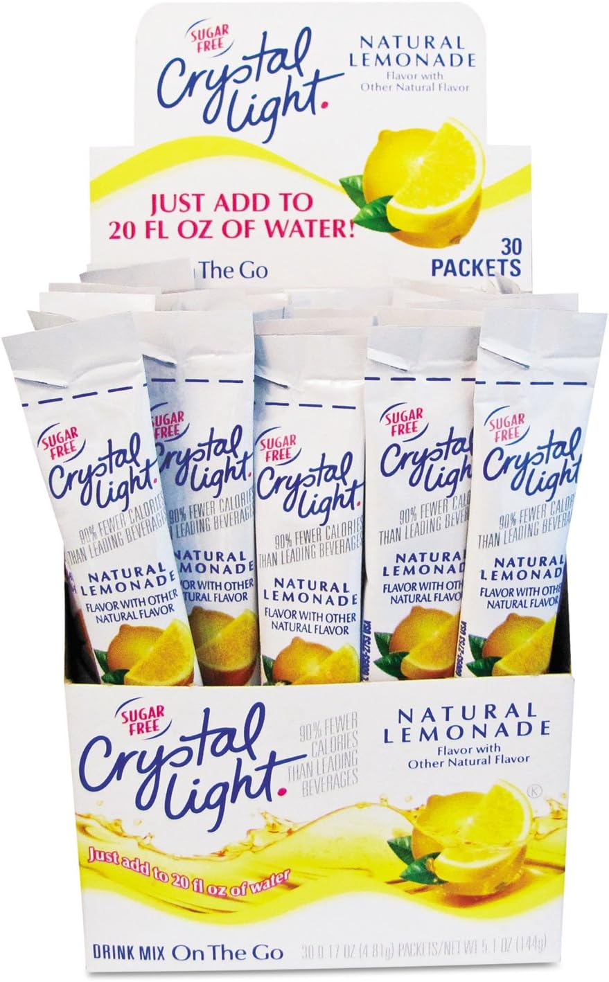 Products Crystal Light-Flavored Drink Mix, Lemonade, 30- 0.17 oz Packets beverage, PACK OF 1