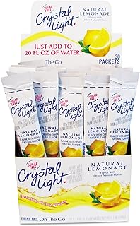 Crystal Light Products Crystal Light-Flavored Drink Mix, Lemonade, 30 8-oz. Packe beverages, PACK OF 1, Yellow