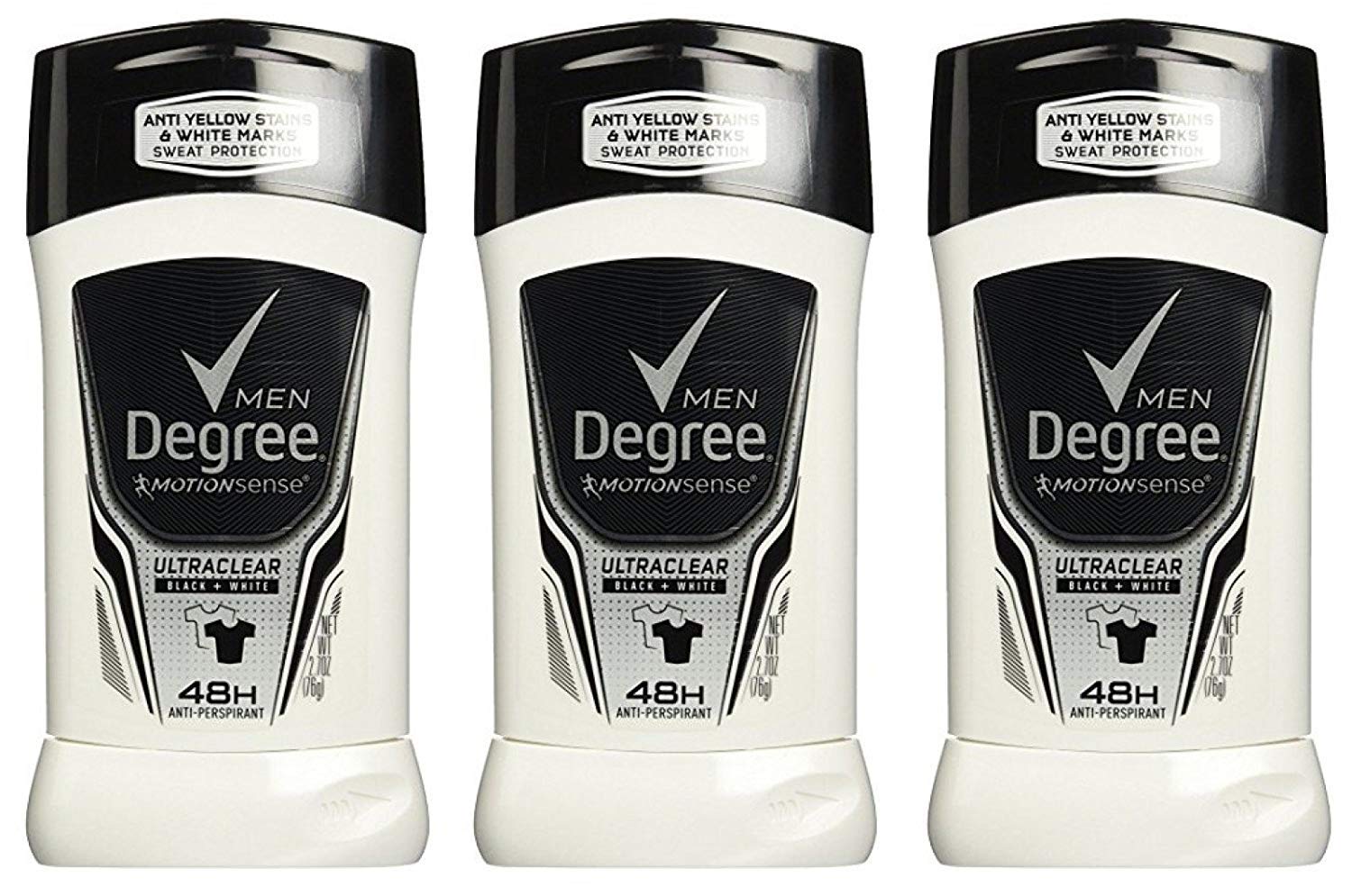 Degree Men Ultra Clear Black Plus White Antiperspirant Deodorant 2.7 Ounce (Pack of 3)-image-7
