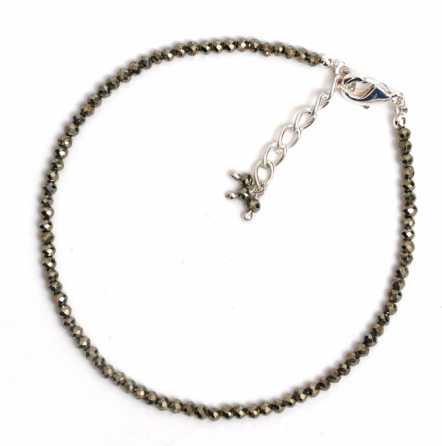 Gempires Handmade Gemstone Beaded Bracelets Lightweight Crystal Everyday Wear Jewelry Hypoallergenic 8 Inch Silver Plated Minimalist Women Bracelets - Image 3