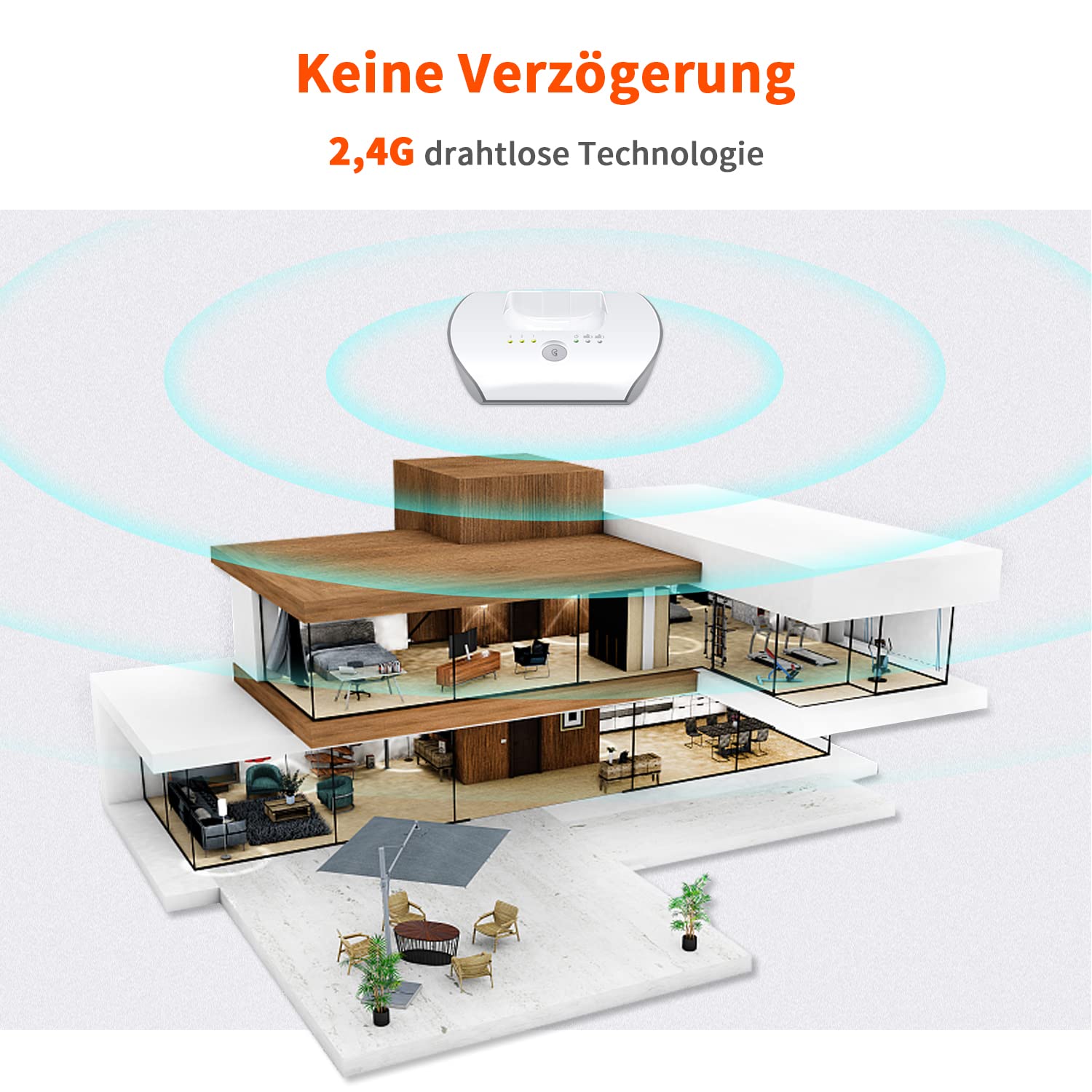 APH100 Funkkopfhörer für Fernseher, 2,4 GHz TV Kopfhörer Drahtlos für Ältere Menscher (3,5mm AUX, RCA, Inkl. 2er Akkus und Zwei Sets Ohrstöpseln)