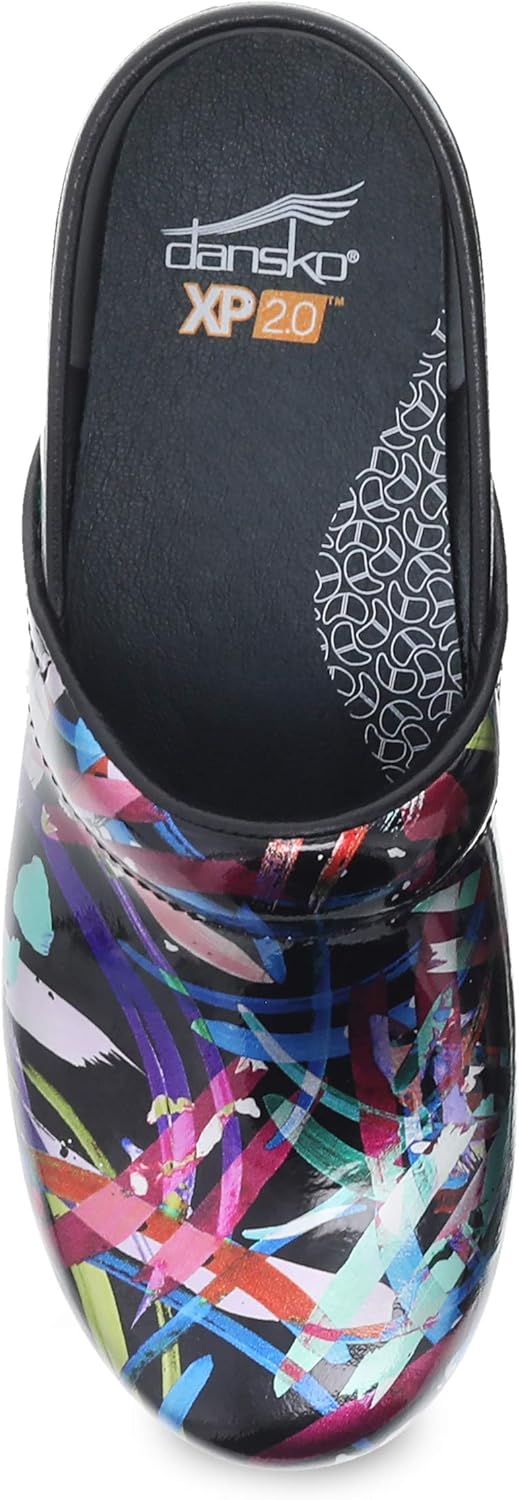 Dansko XP 2.0 Clogs for Women-Lightweight Slip-Resistant Footwear for Comfort and Support-Ideal for Long Standing Professionals-Food Service, Healthcare Professionals 9.5-10 Black