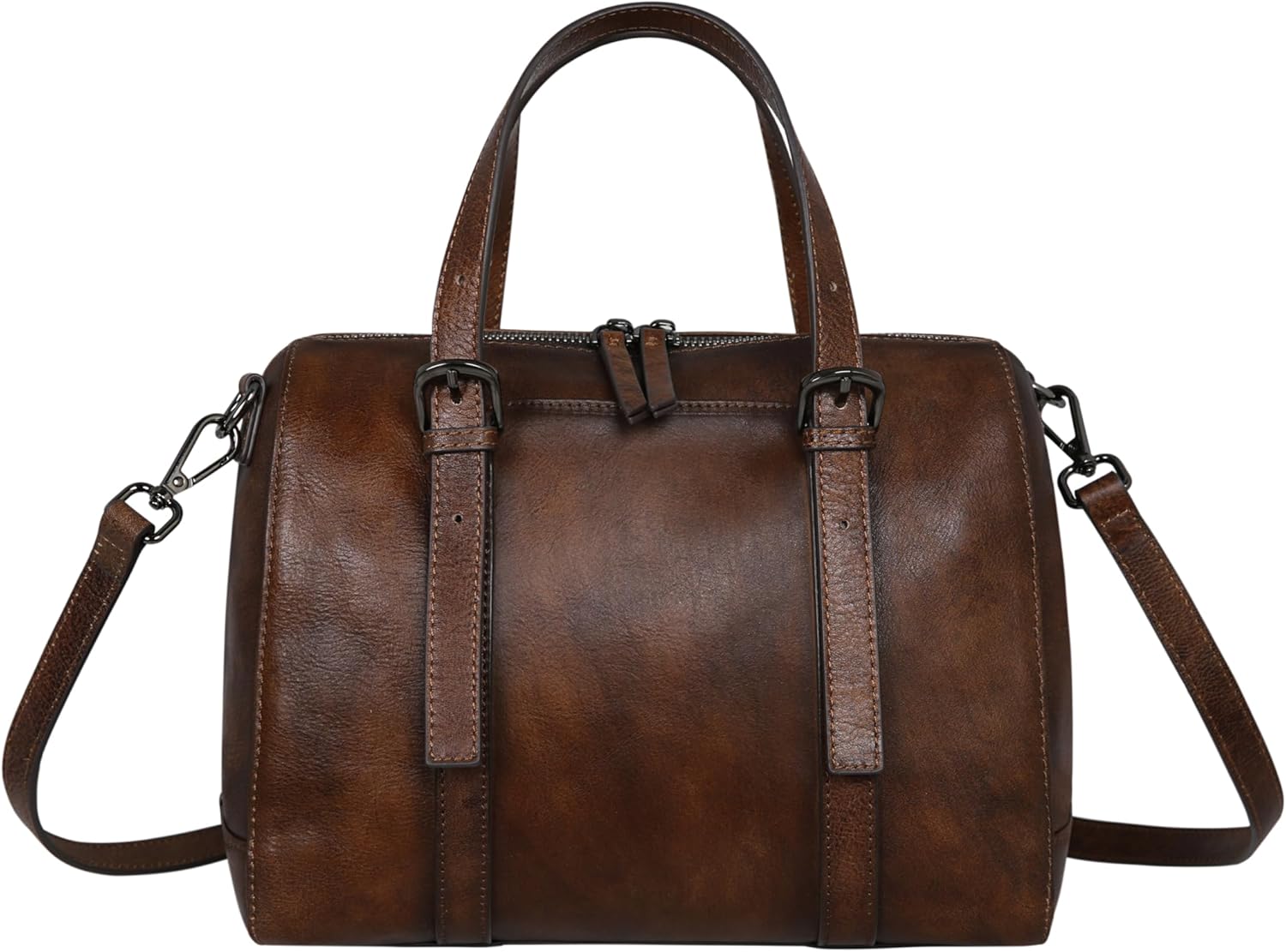 Iswee Genuine Leather Purses for Women Designer Hobo Crossbody Bag Satchel Handbags Top Handle Purses for Travel - Image 7