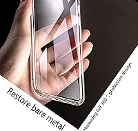Vista 2 de Funda para Xiaomi Poco M4 5G (6.58 ") con 1 X Protector de pantalla de vidrio templado, Carcasa de parachoques de TPU transparente delgada, Silicona