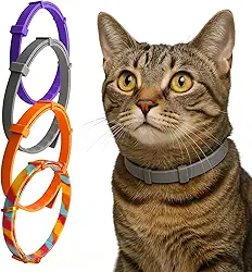 Coleira Anti Pulgas e Carrapatos Para Cães e Gatos | À Prova D’Água, 8 Meses de Proteção, Não Alérgica, Silicone Flexível, Resistente, Anti Piolhos e Mosquitos (Cachorro (Grande))