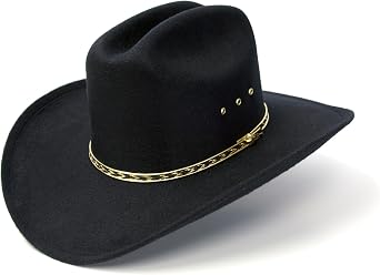Faux Felt Wide Brim Western Cowboy Hat