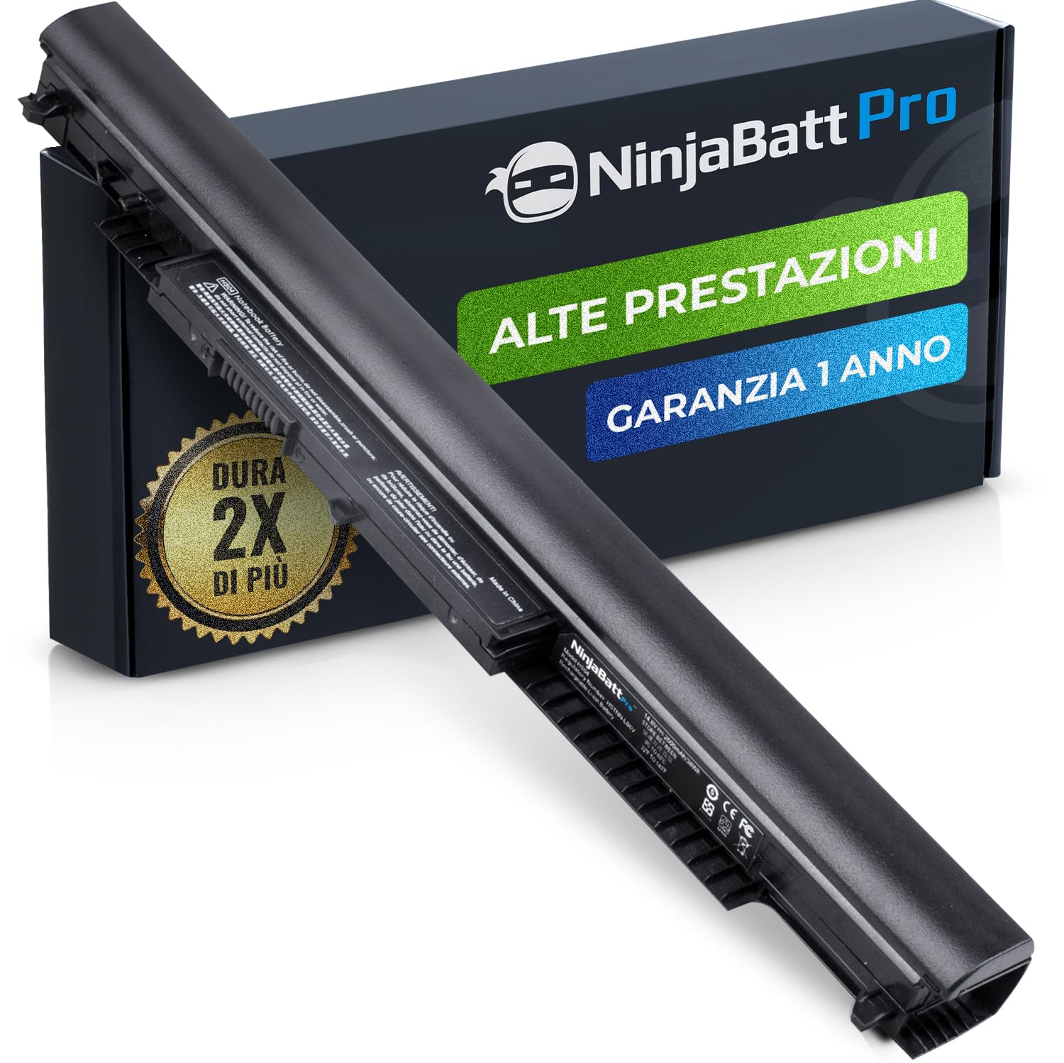 NinjaBatt Batteria Pro per HP 807957-001 807956-001 HS04 HS03 HSTNN-LB6V 807612-421 HSTNN-LB6U 250 G5 807611-421 TPN-C125 15-AF067SA 843532-8532-8532-8532-85 1 – Samsung Celle - Lunga Durata