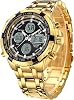 QUAMER Luxury,Alarm,Waterproof, Analog Digital Watches for Men Wristwatch