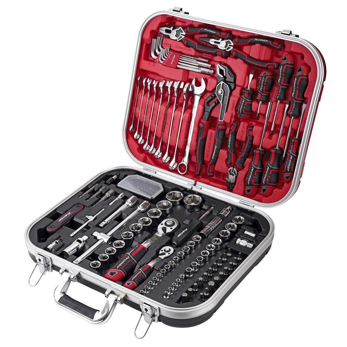 Sealey Kit de herramientas mecánicas, 144 piezas, AK7980, color rojo