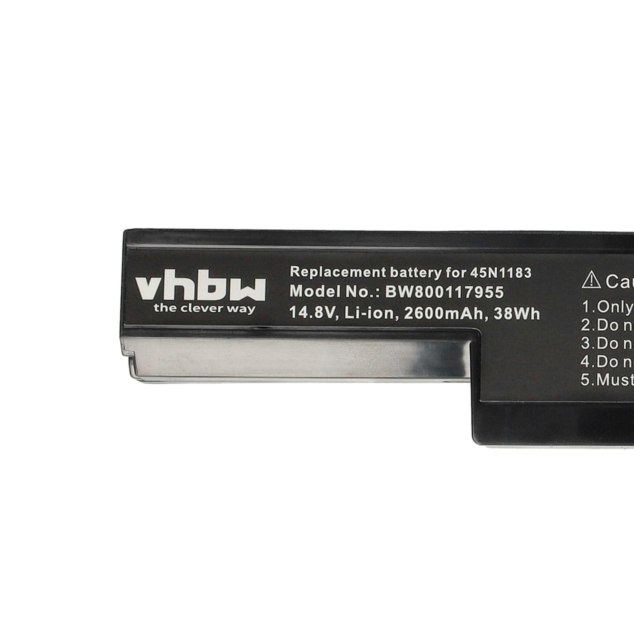 vhbw batteria sostituisce Lenovo 45N1183, 45N1184, 45N1185, ASM 45N1182, FRU 45N1183 per notebook (4400mAh, 14,4V, Li-Ion