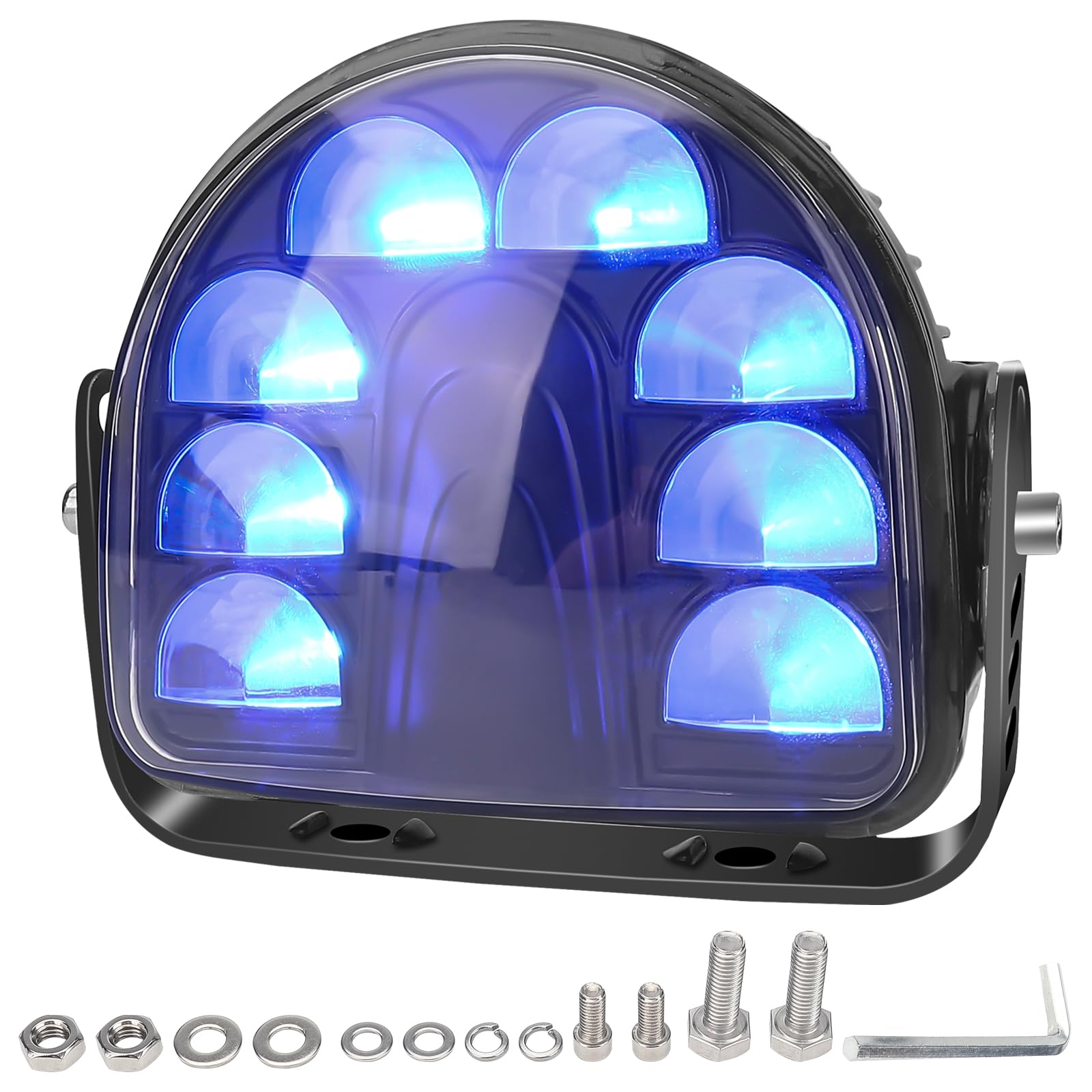 Chelhead - Luz de seguridad LED Arc Zone 24W DC 10-80V para carretillas elevadoras, iluminación universal con 8 chips, indicador de seguridad, compatible con carretillas elevadoras eléctricas, AGV