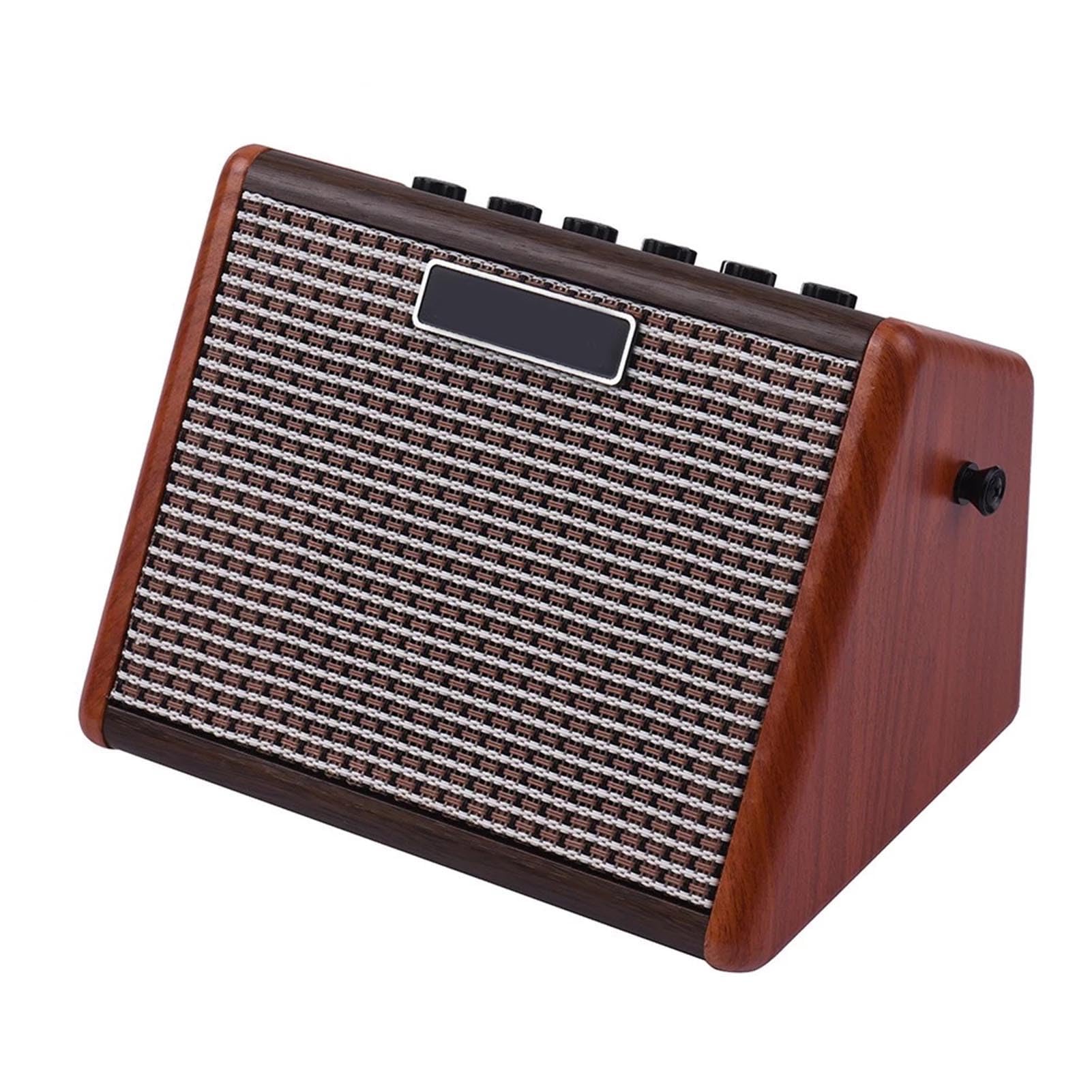 wzmacniacz, HUIOP AG-15A 15 W przenośny wzmacniacz gitary akustycznej Wzmacniacz BT Zintegrowany akumulator z interfejsem mikrofonowym, głowice wzmacniacza szafek tłumików mocy
