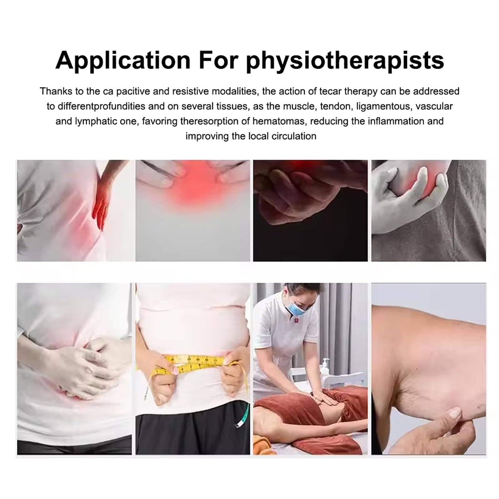 Dispositivo de fisioterapia para el manejo del dolor, niveles de energía ajustables del 0 al 100 %, modos duales para un alivio eficaz